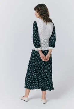Iris Crepe Polka Dot Midi Dress -Ghost Fashion Store D09G057 Z65 33080 650px 964px