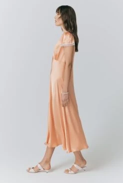 Lillie Lace Trim Satin Dress -Ghost Fashion Store D10G003 F04 32821 650px 964px