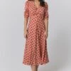 Madi Crepe Polka Dot Floral Midi Dress -Ghost Fashion Store D10G009 Z68 33031 650px 964px