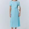 Jasmine Crepe Belted Midi Dress 1 Jasmine Crepe Belted Midi Dress -Ghost Fashion Store D10G018 K94 33419 650px 964px