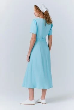 Jasmine Crepe Belted Midi Dress -Ghost Fashion Store D10G018 K94 33422 650px 964px