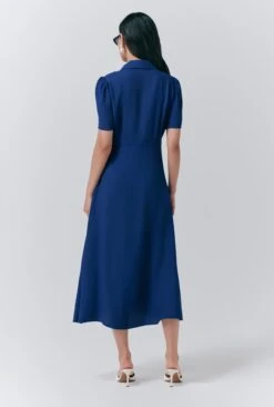 Haisley Crepe Collared Midi Tea Dress -Ghost Fashion Store D10G019 K06 33735 650px 964px