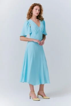 Sadie Crepe Midi Dress -Ghost Fashion Store D10G022 K94 33460 650px 964px