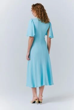 Sadie Crepe Midi Dress -Ghost Fashion Store D10G022 K94 33463 650px 964px