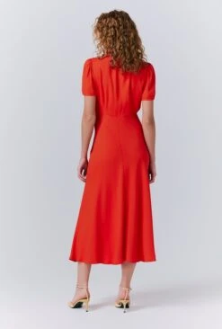 Verity Crepe Button Midi Dress -Ghost Fashion Store D10G024 G01 33471 650px 964px