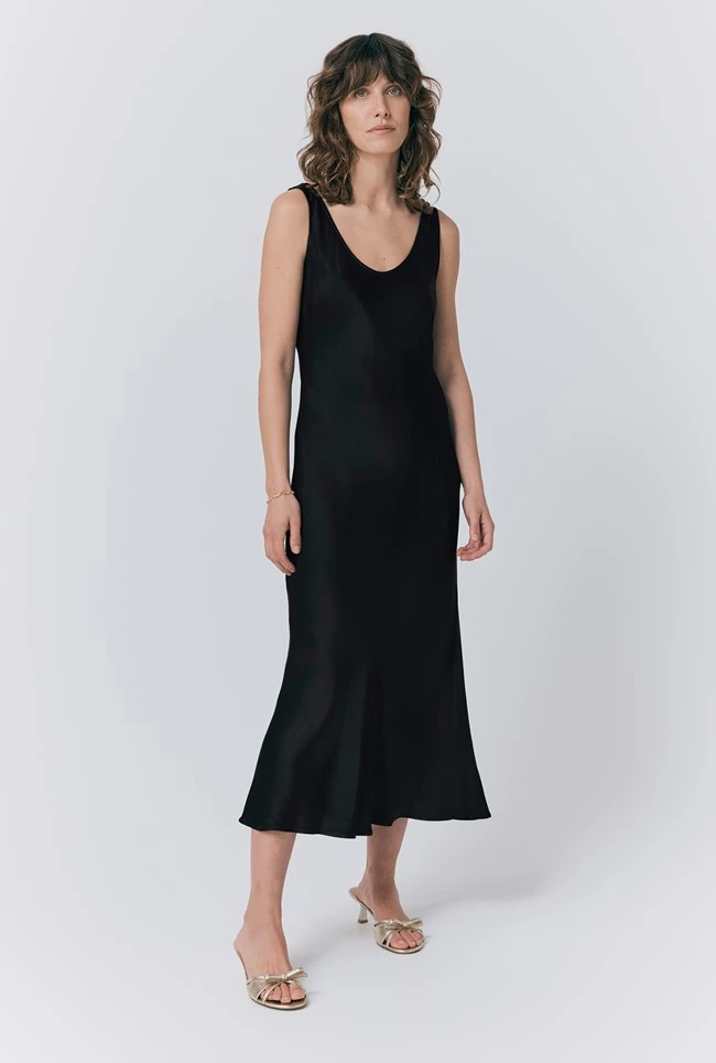 Palm Satin Midi Slip Dress 3 Palm Satin Midi Slip Dress