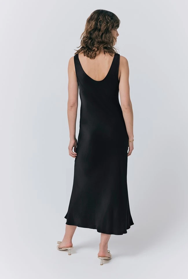 Palm Satin Midi Slip Dress 6 Palm Satin Midi Slip Dress - Image 4