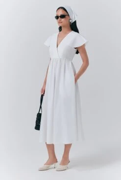 Eloise Cotton Midi Dress -Ghost Fashion Store D10G033 C01 33585 650px 964px