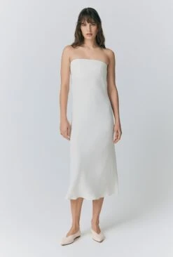 Juliette Crepe Strapless Dress