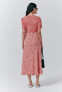 Lulu Crepe Floral Midi Tea Dress -Ghost Fashion Store D10G040 Z77 33593 650px 964px