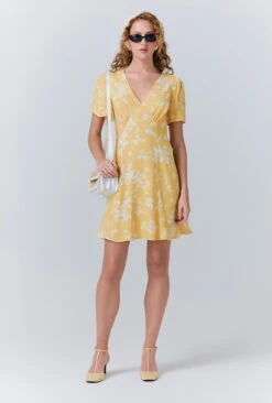 Ruby Crepe Floral Short Dress 10 Ruby Crepe Floral Short Dress -Ghost Fashion Store D10G042 Z79 33508 650px 964px