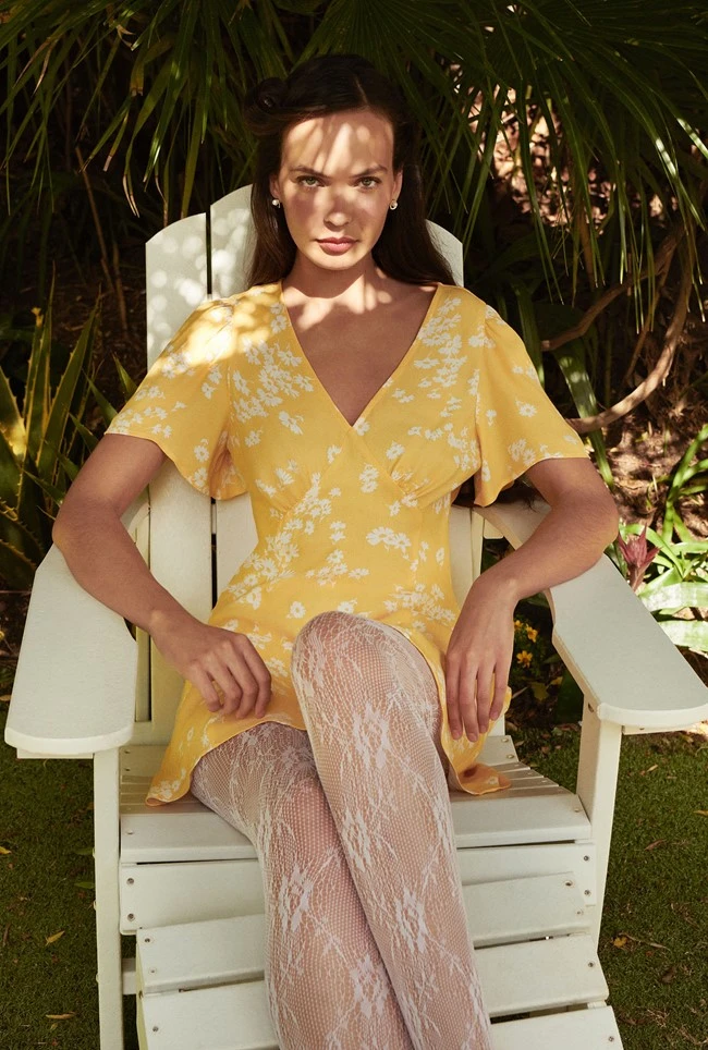 Ruby Crepe Floral Short Dress 3 Ruby Crepe Floral Short Dress