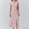 Blair Crepe Floral Sleeveless Midi Dress -Ghost Fashion Store D10G050 Z86 33554 650px 964px