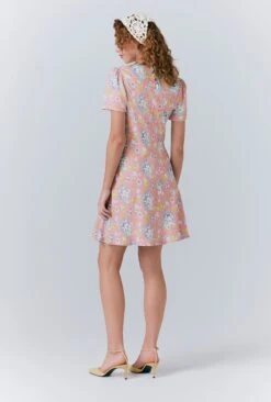 Lucy Crepe Floral Short Dress 11 Lucy Crepe Floral Short Dress -Ghost Fashion Store D10G051 Z86 33613 650px 964px