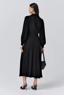 Wendy Crepe Collared Neck Midi Dress -Ghost Fashion Store D11G009 K10 33853 650px 964px