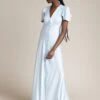 Delphine Satin Maxi Dress Pale Blue -Ghost Fashion Store DF46CA K80 24043 650px 964px
