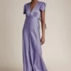 Delphine Satin Maxi Dress Violet -Ghost Fashion Store DF46CA L02 26508 650px 964px