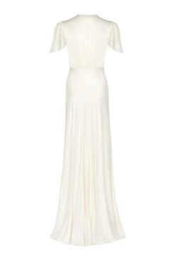 Delphine Satin Maxi Dress Ivory -Ghost Fashion Store DF46CA M12 21866 650px 964px