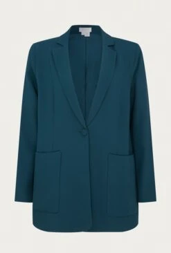 Wren Crepe Blazer Petrol Green -Ghost Fashion Store J05G002 K72 25919 650px 964px