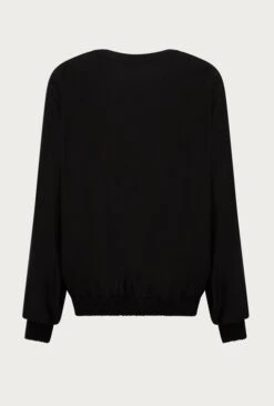 Mia Satin Bomber Jacket Black -Ghost Fashion Store J06G001 A01 27156 650px 964px