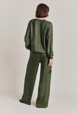 Mia Satin Bomber Jacket Thyme -Ghost Fashion Store J06G001 J96 28643 650px 964px