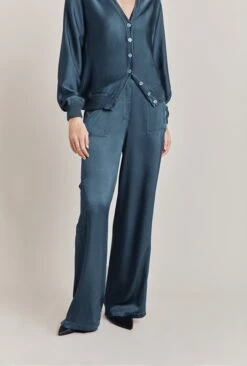 Mia Satin Bomber Jacket Dark Denim 9 Mia Satin Bomber Jacket Dark Denim -Ghost Fashion Store J06G001 K04 28650 650px 964px