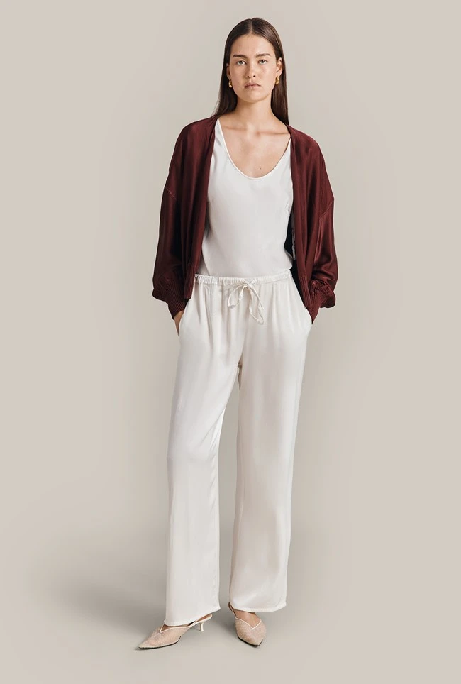 Anouk Satin Bomber Jacket Russet 4 Anouk Satin Bomber Jacket Russet - Image 2