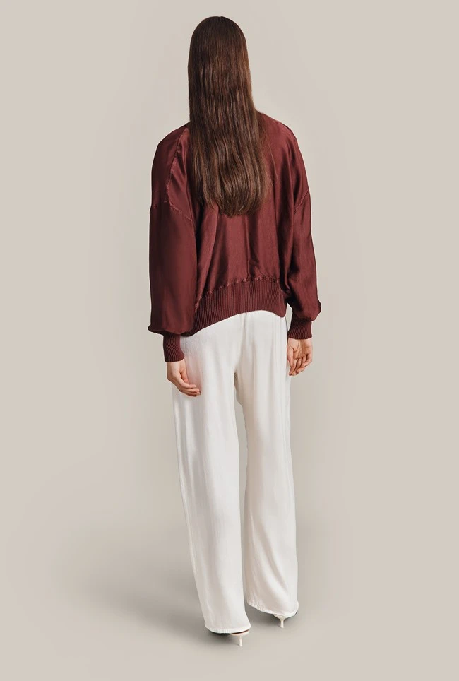 Anouk Satin Bomber Jacket Russet 6 Anouk Satin Bomber Jacket Russet - Image 4