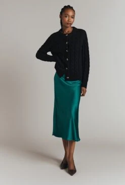 Evie Cable Knit Cardigan -Ghost Fashion Store K09G001 A01 32140 650px 964px