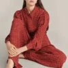 Flora Crepe Jumpsuit Red Spot -Ghost Fashion Store O07G003 Z78 29324 650px 964px