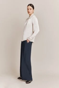 Penny Wide Leg Trousers Navy 11 Penny Wide Leg Trousers Navy -Ghost Fashion Store P06G001 K10 27405 650px 964px