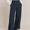 Penny Wide Leg Trousers Navy