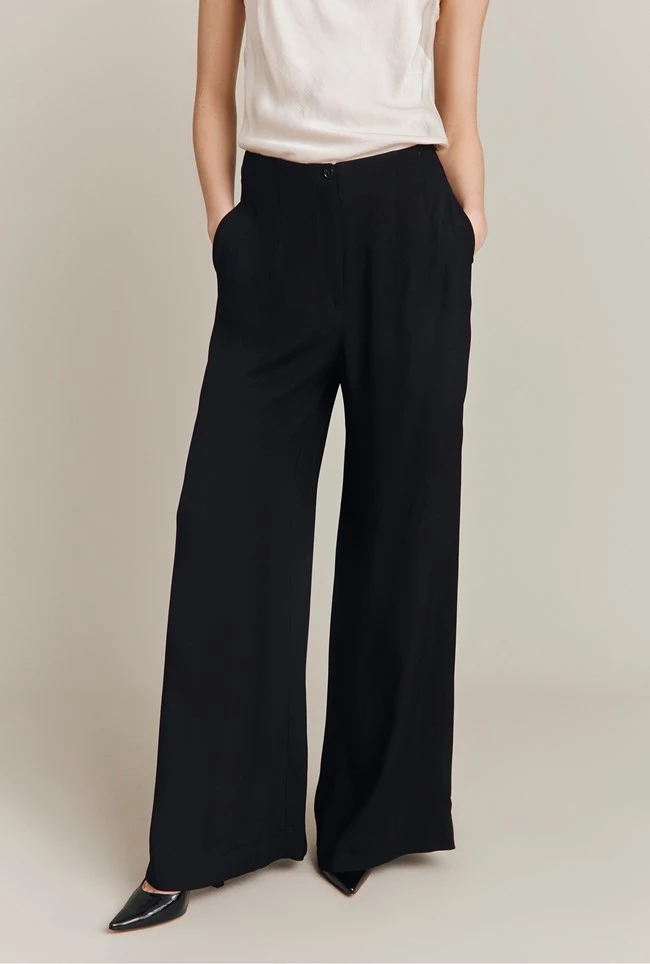 Brooke Wide-Leg Trousers Black 3 Brooke Wide-Leg Trousers Black - Image 2