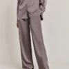 Imogen Satin Wide Leg Trouser Grey -Ghost Fashion Store P06G003A B03 28535 650px 964px