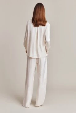Imogen Satin Wide Leg Trouser Ivory -Ghost Fashion Store P06G003A M12 28480 650px 964px