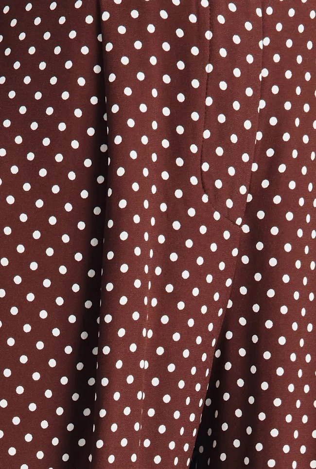 Clara Crepe Palazzo Trousers Delores Spot 8 Clara Crepe Palazzo Trousers Delores Spot - Image 6