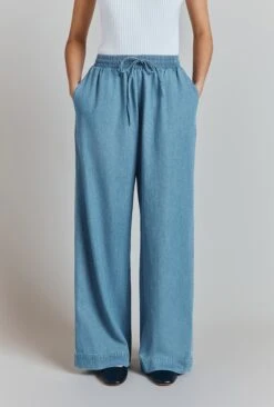 Edith Denim Elasticated Waist Trousers -Ghost Fashion Store P09G001 K81 31765 650px 964px