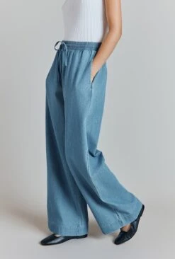 Edith Denim Elasticated Waist Trousers -Ghost Fashion Store P09G001 K81 31766 650px 964px