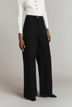 Astra Denim Wide Leg Jeans -Ghost Fashion Store P09G002 A01 31826 650px 964px