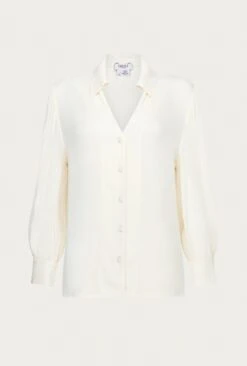 Ayla Crepe Blouse Ivory 12 Ayla Crepe Blouse Ivory -Ghost Fashion Store Q05G005 M12 25202 650px 964px