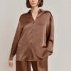 Ellie Satin Shirt Acorn 1 Ellie Satin Shirt Acorn -Ghost Fashion Store Q06G007A D32 28568 650px 964px