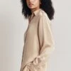 Ellie Satin Shirt Stone 2 Ellie Satin Shirt Stone -Ghost Fashion Store Q06G007A N04 28069 650px 964px