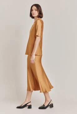 Ivy Satin Top Tobacco Brown -Ghost Fashion Store Q06G008A D33 28626 650px 964px