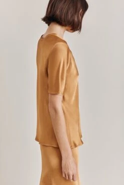 Ivy Satin Top Tobacco Brown -Ghost Fashion Store Q06G008A D33 28630 650px 964px