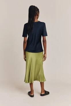 Ivy Satin Top Navy -Ghost Fashion Store Q06G008A K10 26632 650px 964px