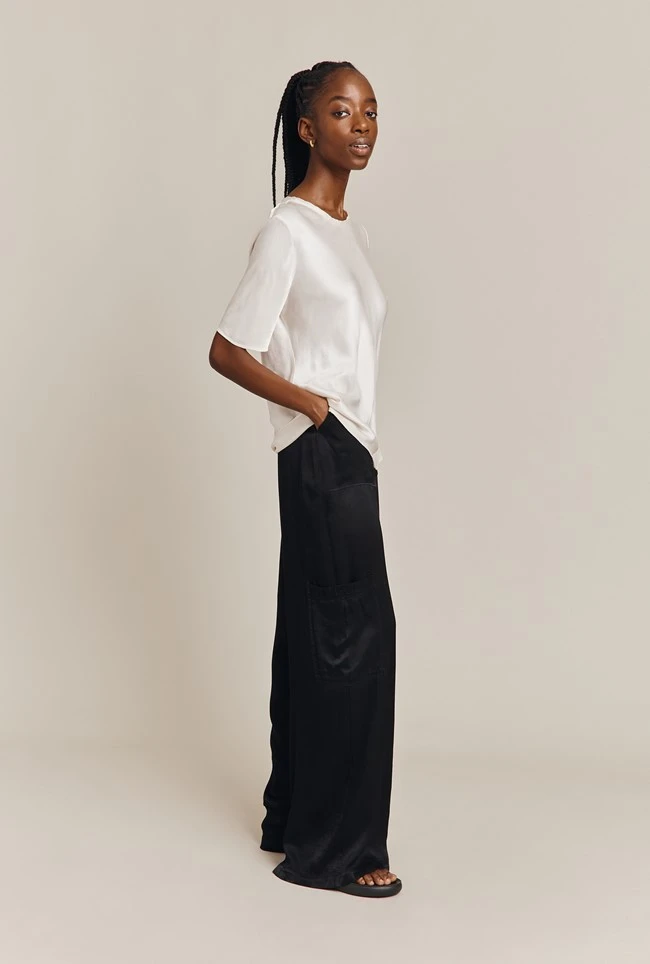 Ivy Satin Top Ivory 9 Ivy Satin Top Ivory - Image 7