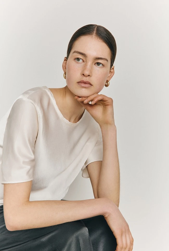 Ivy Satin Top Ivory 3 Ivy Satin Top Ivory