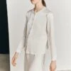Efie Satin Long Sleeve Blouse Ivory -Ghost Fashion Store Q06G010 M12 27001 650px 964px