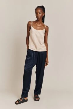 Jana Satin Cami Top Stone -Ghost Fashion Store Q06G011 N04 26697 650px 964px