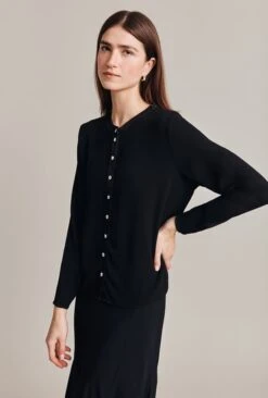 Alena Black Crepe Blouse Black